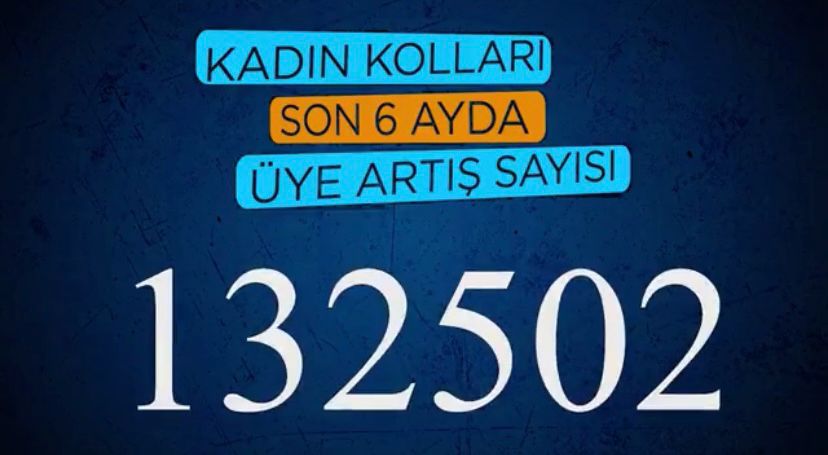 SON 6 AYDA 132 BİN 502 KADIN ÜYE KAZANDIK