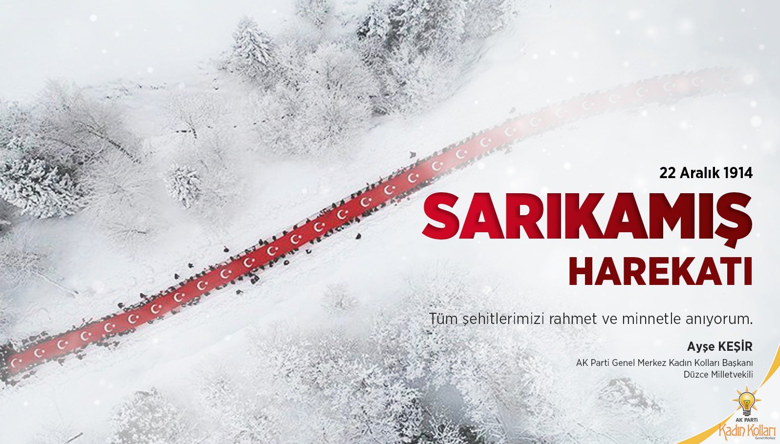 SARIKAMIŞ ŞEHİTLERİMİZİ ANIYORUZ