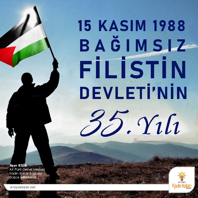 BAĞIMSIZ FİLİSTİN DEVLETİ 35 YAŞINDA