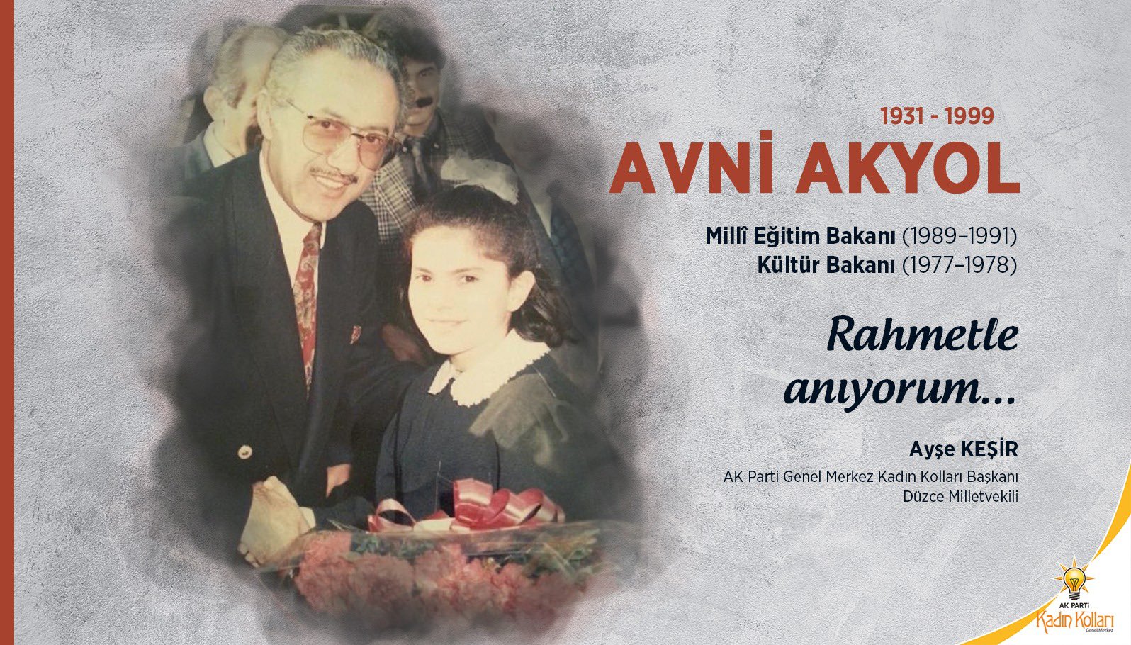 AVNİ AKYOL'U RAHMETLE ANIYORUZ